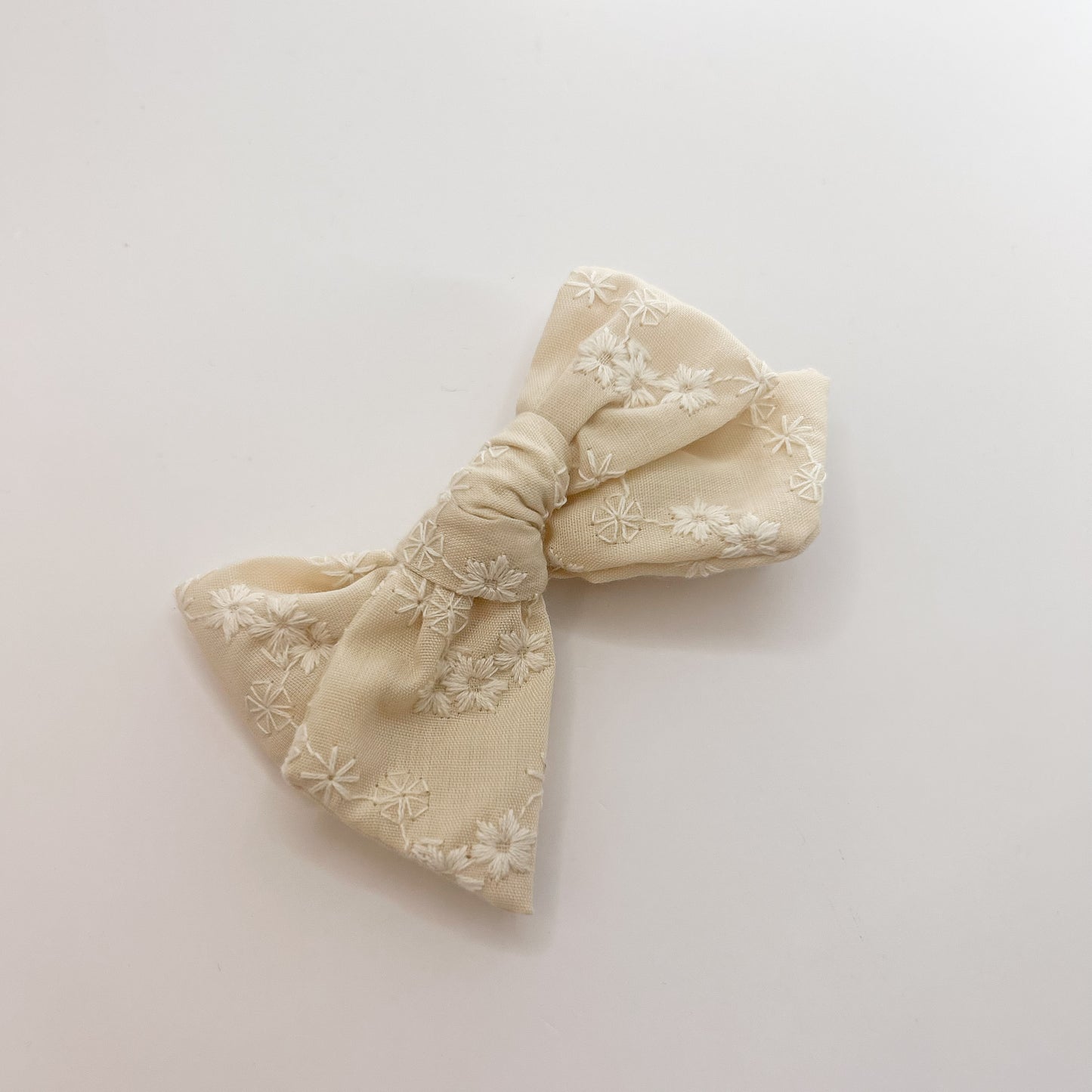Embroidered Ditsy Floral Bow