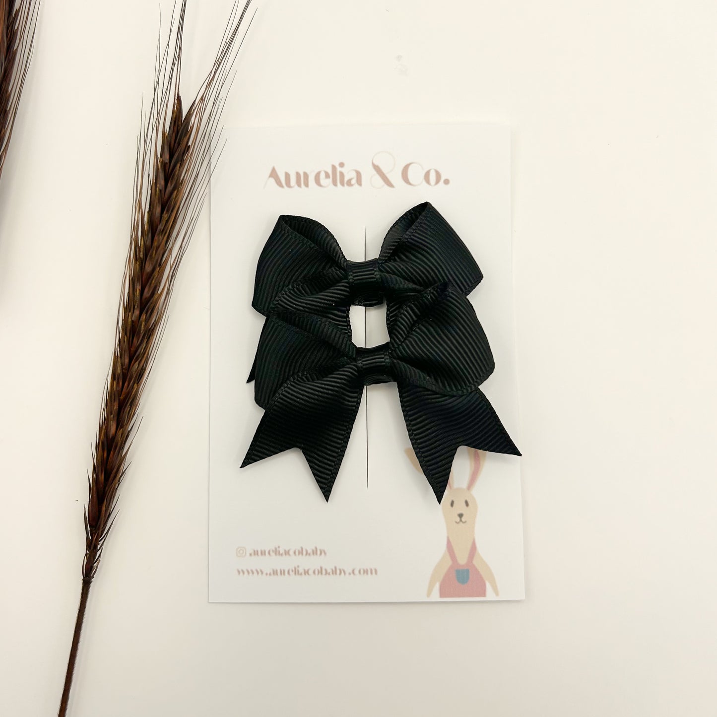 Neutral Grosgrain Bows