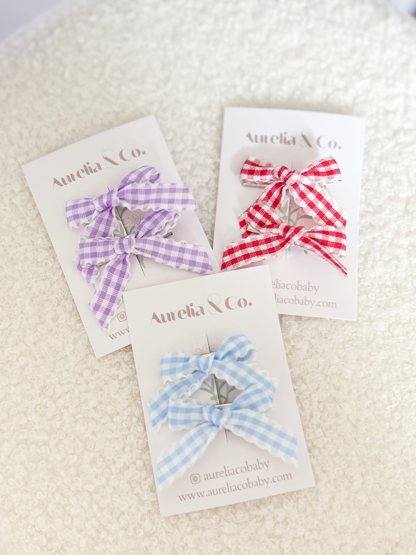 Plaid Mini Bows