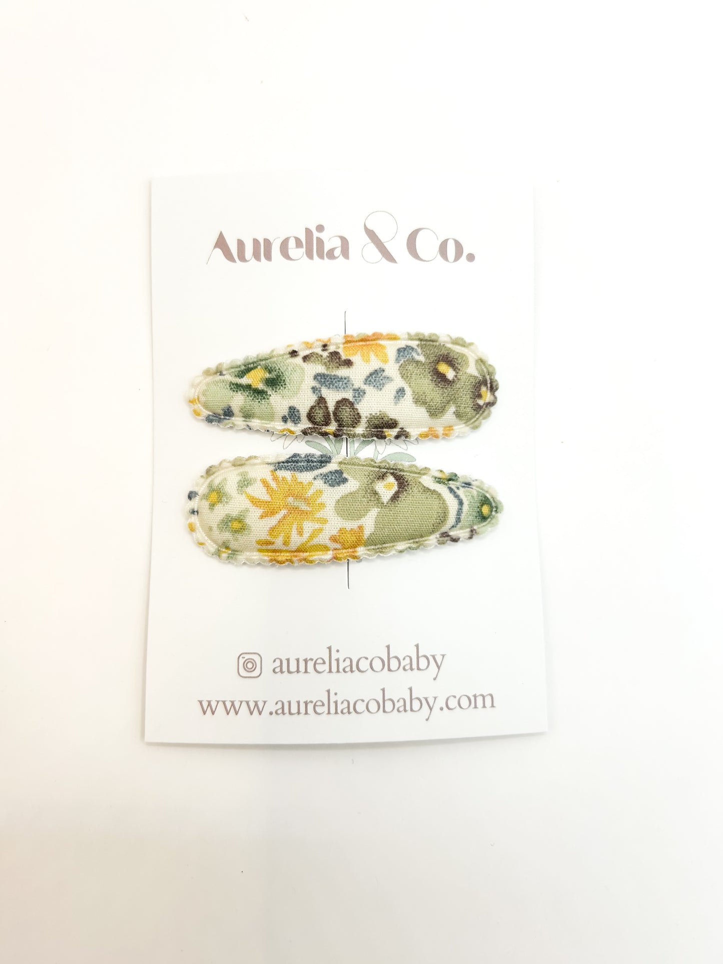 Neutral Fabric Barrettes
