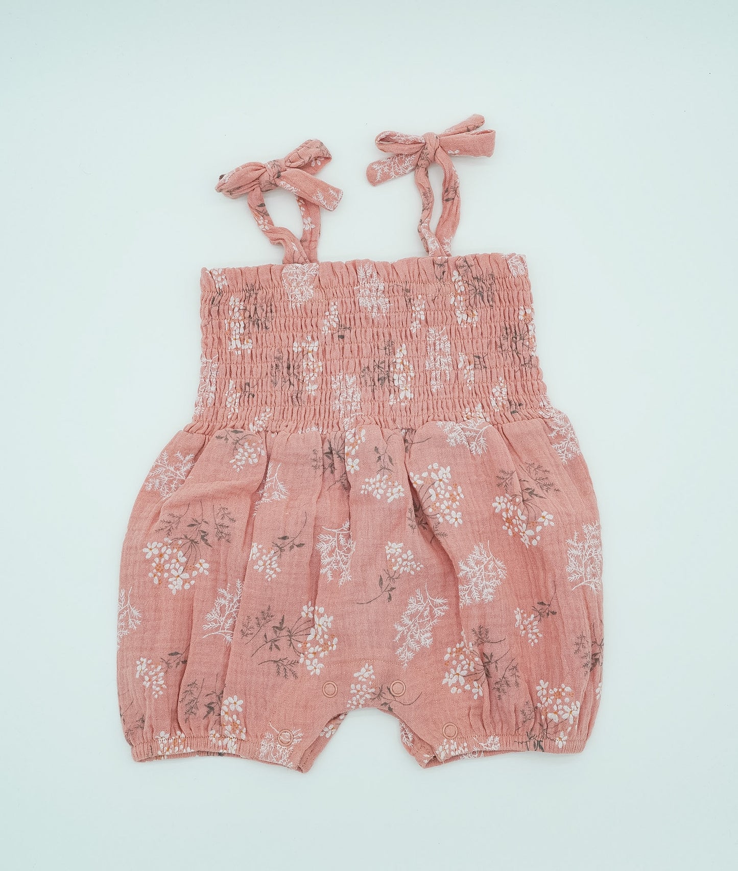 The Smocked Garden Romper - Organic Cotton