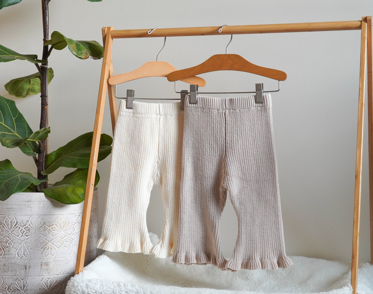 Knit Flare Pants