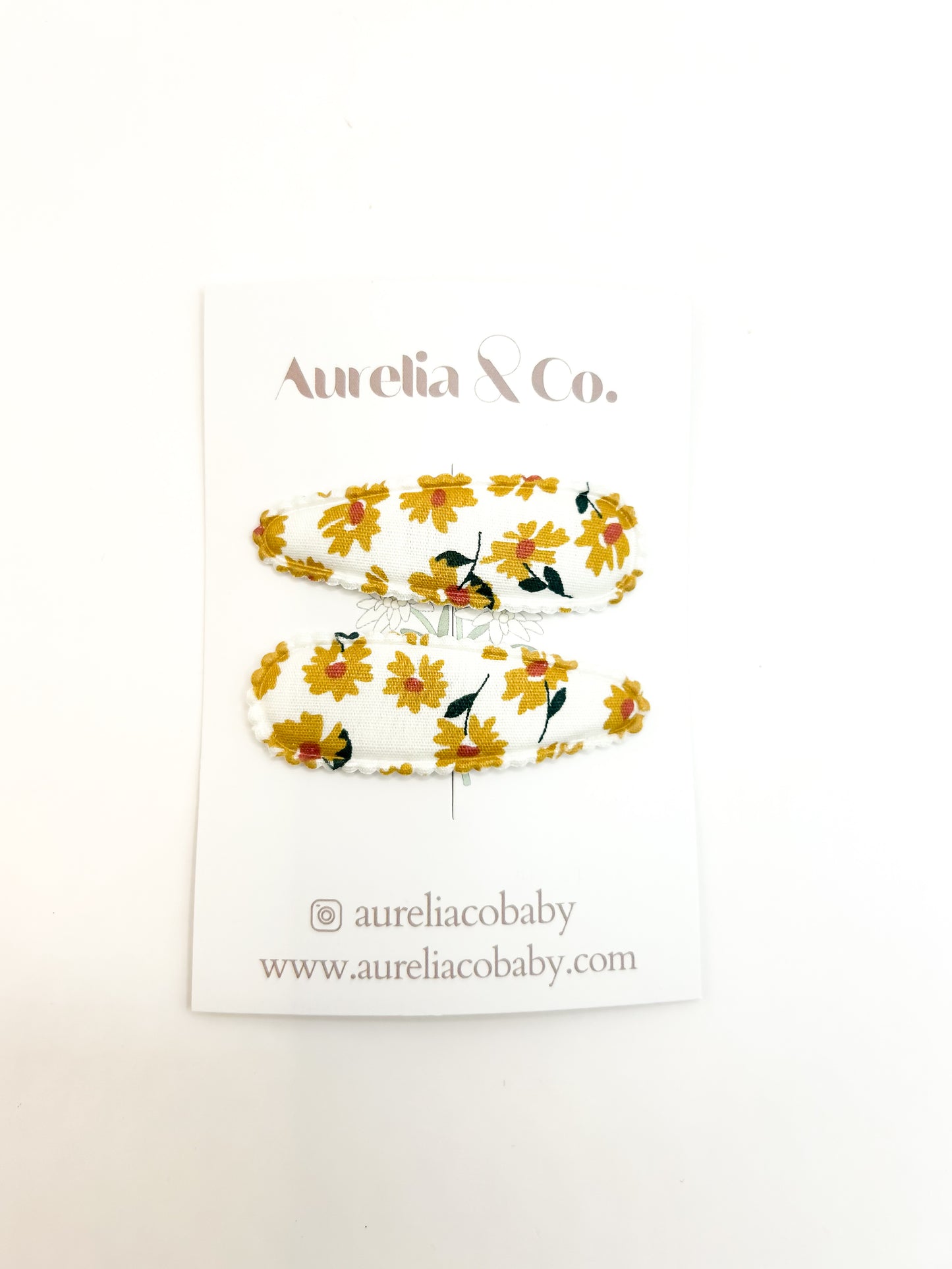 Neutral Fabric Barrettes