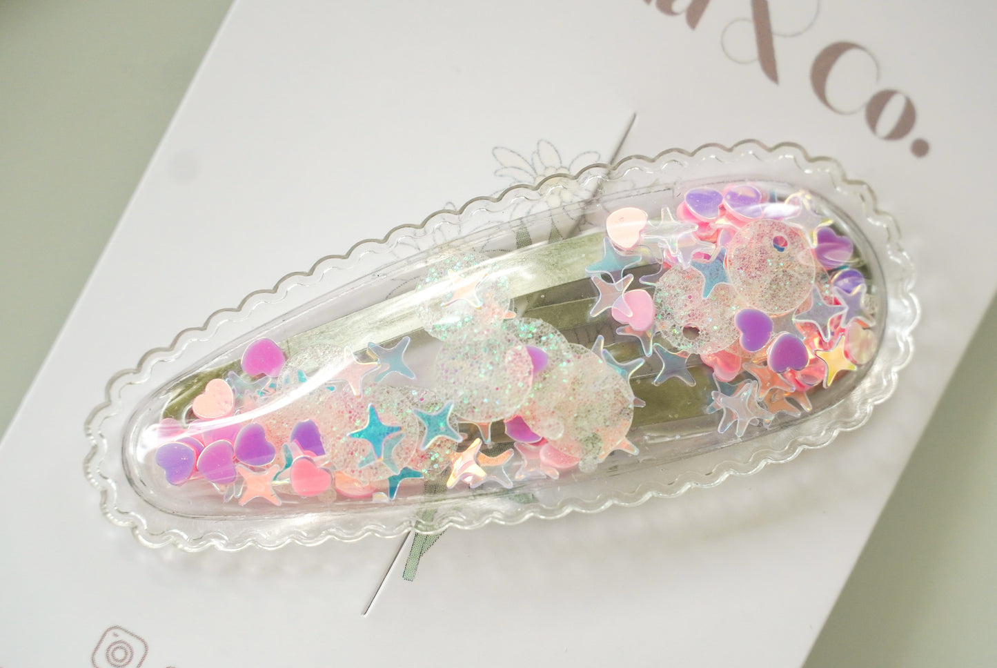 Skinny Glitter Clip
