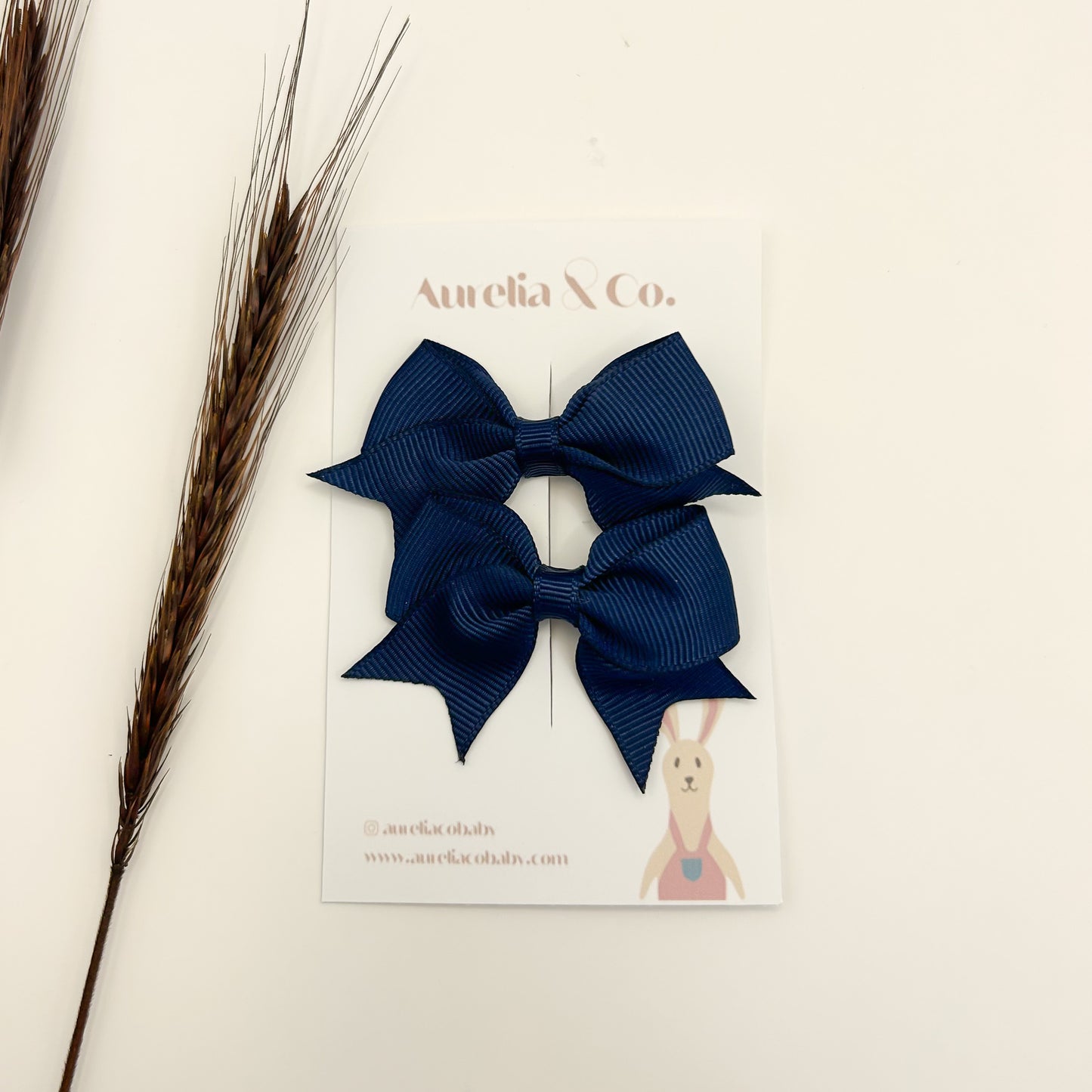 Neutral Grosgrain Bows