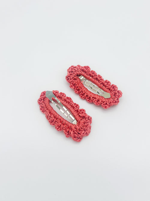Crochet Peekaboo Hair Barrettes